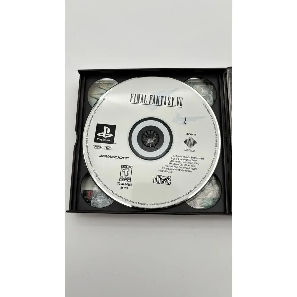 Final Fantasy 7 PlayStation Black Label -Tested Works No Manual